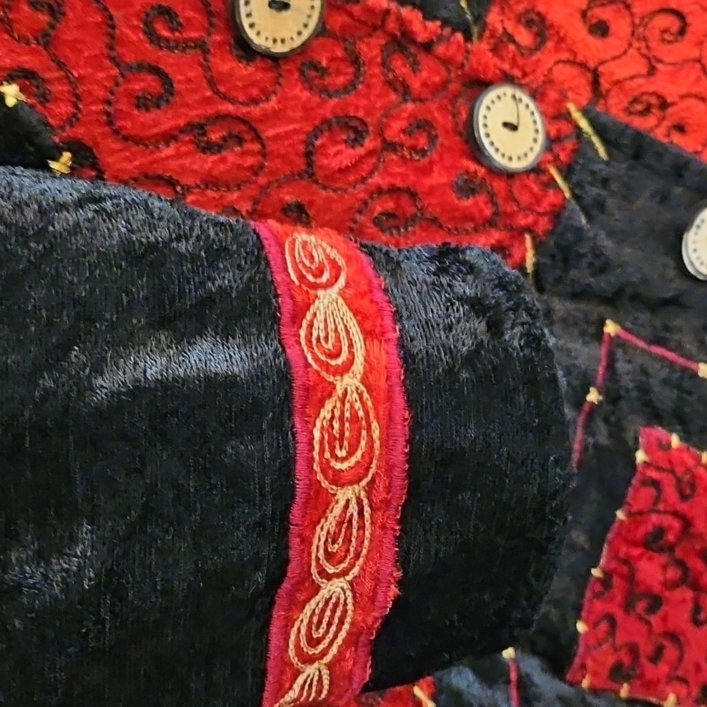 Vintage Allure Patchwork Jacket - image 4